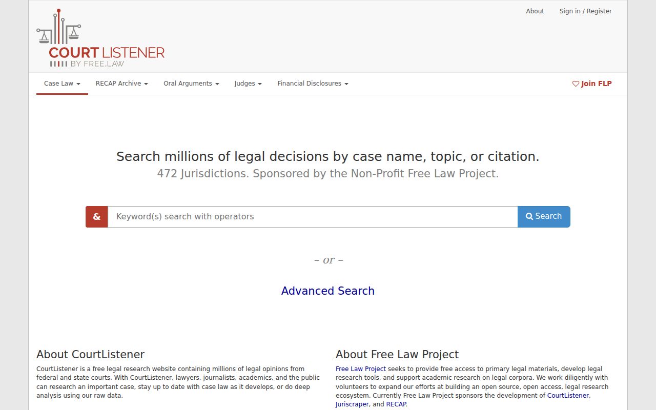 Bevier court docket research separates CourtListener federal records from state citations