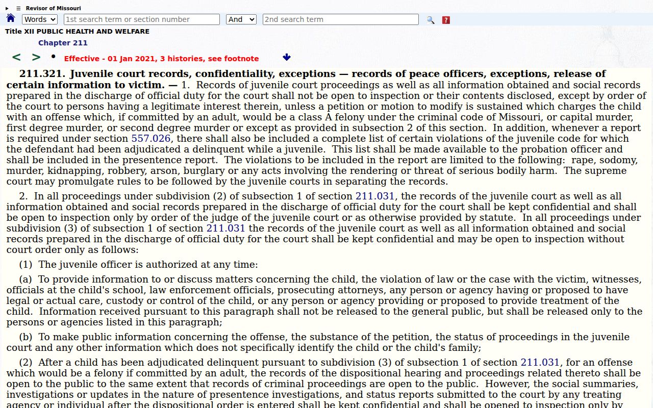 La Plata court docket access with juvenile record confidentiality limits