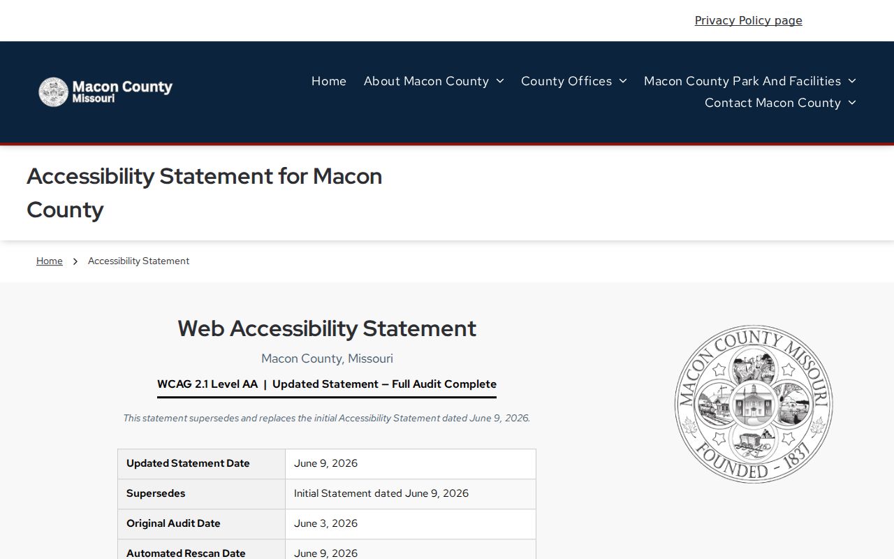 Macon court docket access and county website accessibility source